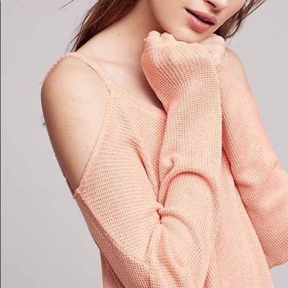 Anthropologie Deletta Millipa Pink Sweater Small - Picture 2 of 5